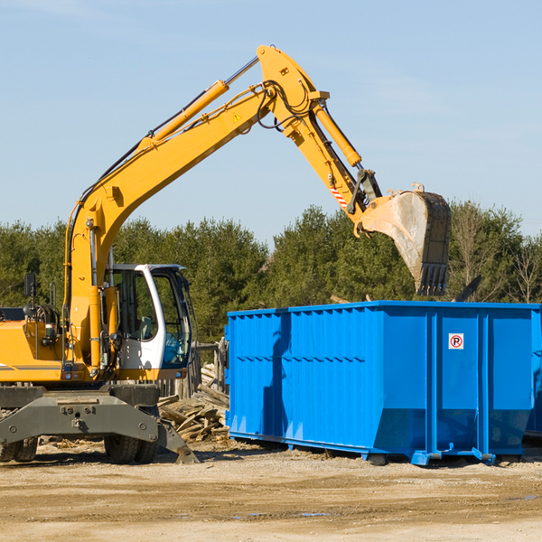 what are the rental fees for a residential dumpster in Cookstown